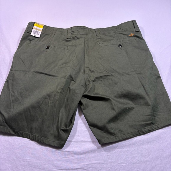 Dockers Mens Classic Fit Stretch Shorts 9 Inch Inseam Olive Green - Picture 2 of 5